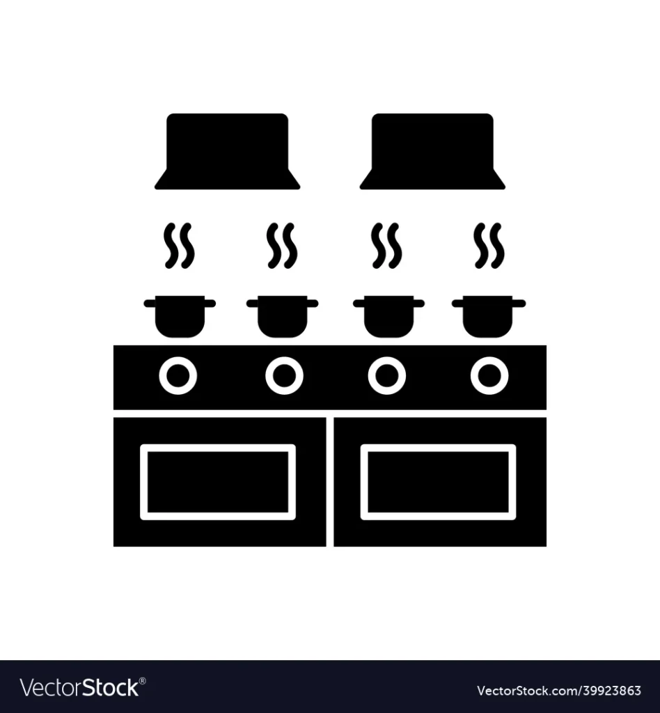 communal kitchen black