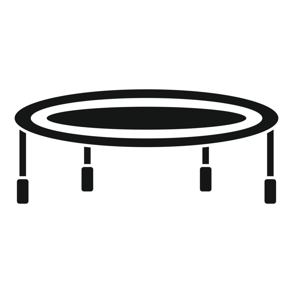 gym trampoline icon simple style vector