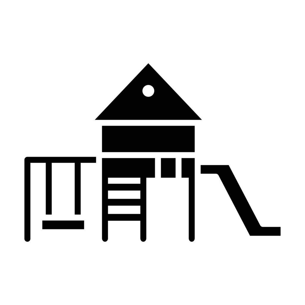 playground glyph icon vector